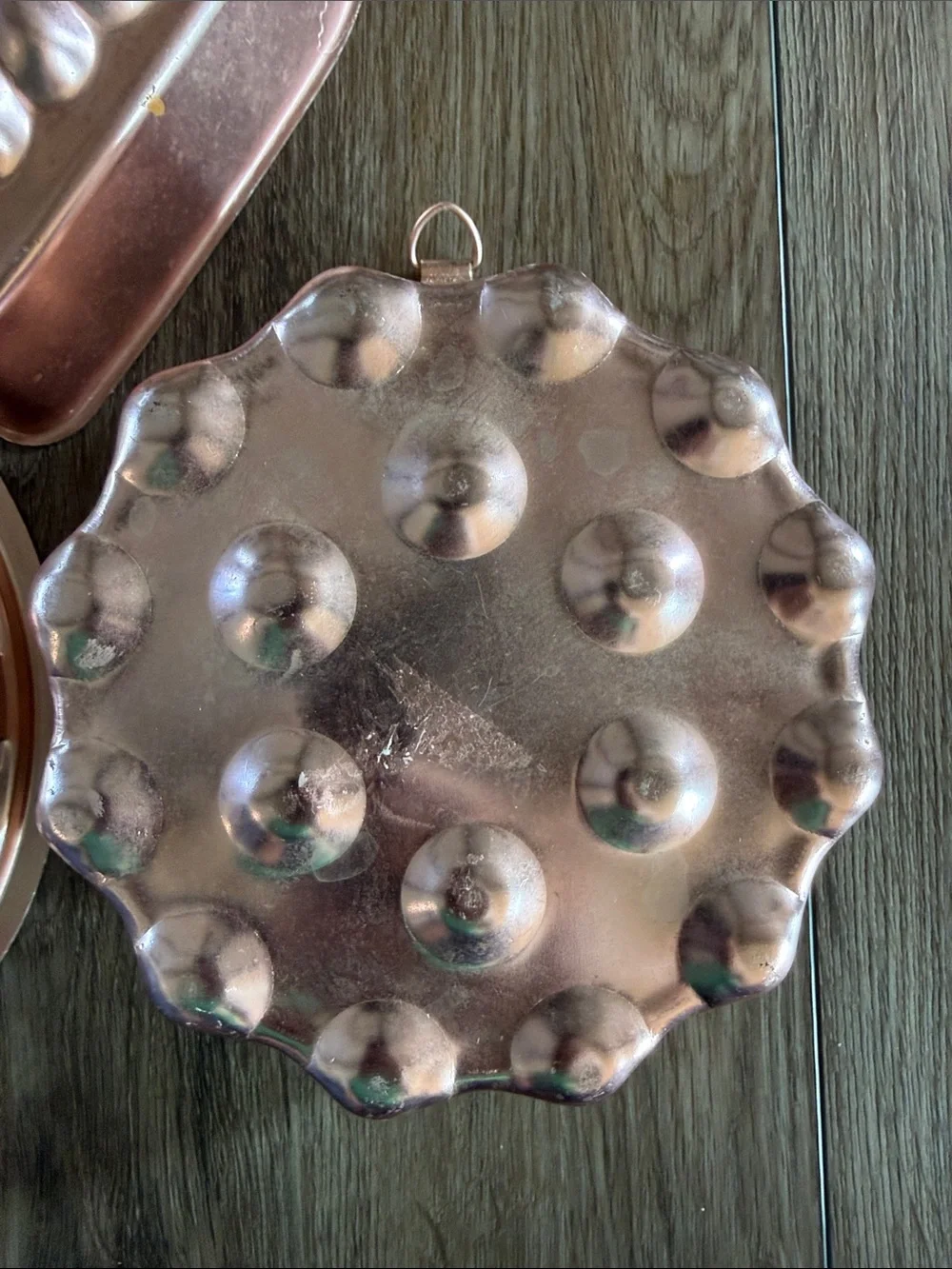 Set of 3 Vintage Copper-Tone Decorative Jelly Molds
